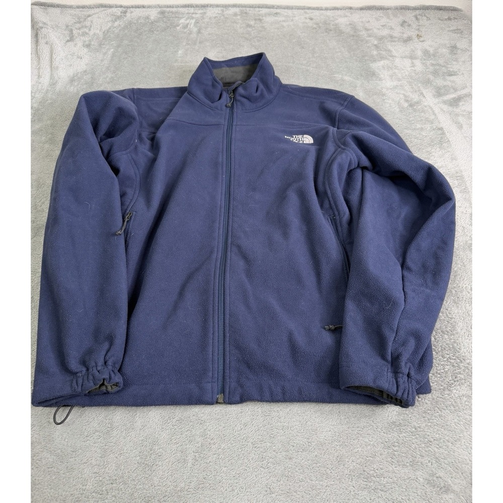 The North Face Windwall Fleece Jacket Men's Size Small Blue Full Zip Outdoor